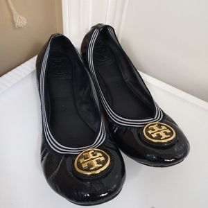 Tory Burch Blue Patent Leather Caroline 2